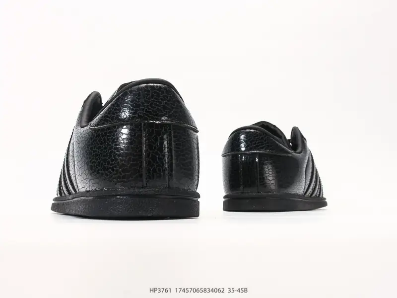 adidas originals SUPERSTAR Lo Pro 舒适贴合透气 板鞋 美式复古风的经典贝壳头板鞋，黑色皮革 HP3761 #17457065834062