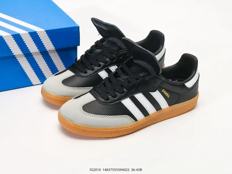 Adidas Originals Samba 桑巴舞系列阿迪达斯 三叶草 绅士德训足球风百搭低帮休闲运动板鞋 IG2010 #14837555394022