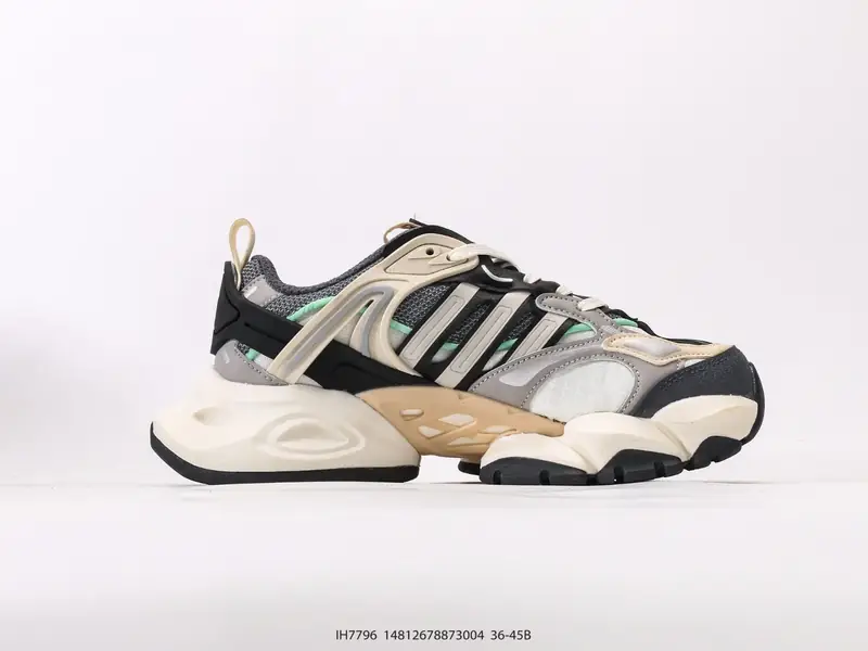 阿迪达斯Adidas XLG Runner Deluxe 跑步者豪华版系列低帮厚底增高老爹风复古缓震休闲运动慢跑鞋“黑暗灰反光” IH7796 #14812678873004