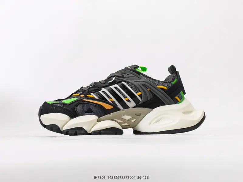阿迪达斯Adidas XLG Runner Deluxe 跑步者豪华版系列低帮厚底增高老爹风复古缓震休闲运动慢跑鞋“黑暗灰反光” IH7801 #14812678873004