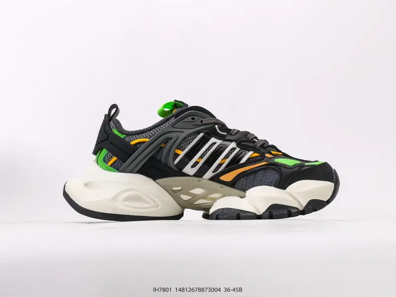 阿迪达斯Adidas XLG Runner Deluxe 跑步者豪华版系列低帮厚底增高老爹风复古缓震休闲运动慢跑鞋“黑暗灰反光” IH7801 #14812678873004