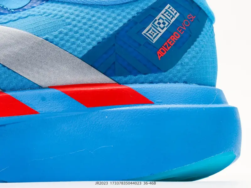 阿迪达斯 Ad Adizero Evo SL 阿迪超轻透气缓震跑鞋 #以令人难以置信的138克重量，刷新了跑鞋轻量化的记录，阿迪在材料科学和 JR2023 #17337835044023