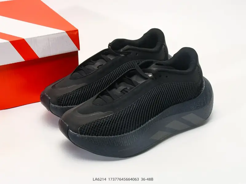 阿迪达斯 Adidas HYPER BOOST EDGE M 全掌爆米花回弹大底 实拍首发 三叶草 清风系列 复古网面透气跑步鞋 网面透气 LA6214 #17377645664063