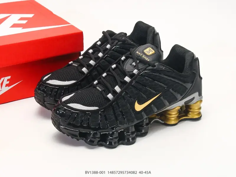耐克 Nike Shox TL 男子运动鞋厚底增高老爹鞋，令机械力学缓震性能跃升新层次 BV1388-001 #14857295734082