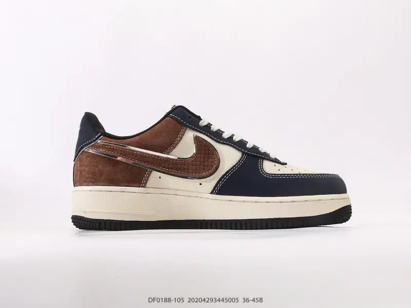 耐克Nike Air Force 1 Low 空军一号低帮百搭休闲运动板鞋 柔软、弹性十足的缓震性能和出色的 DF0188-105 #20204293445005