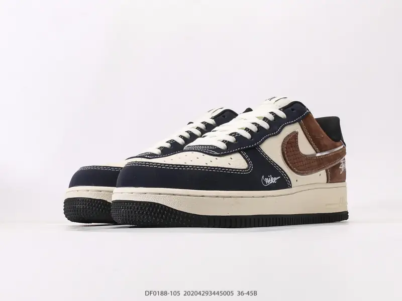 耐克Nike Air Force 1 Low 空军一号低帮百搭休闲运动板鞋 柔软、弹性十足的缓震性能和出色的 DF0188-105 #20204293445005