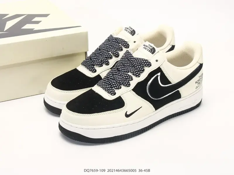 耐克 Nike Air Force 1 '07 "北面联名款" 空军一号含气垫 低帮百搭厚底增高休闲运动板鞋 DQ7659-109 #20214643665005