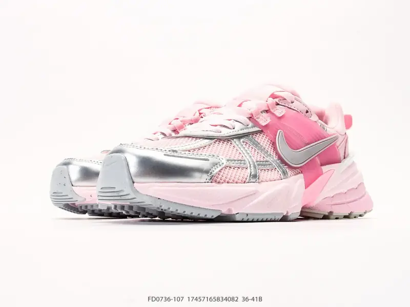 NIKE V2K RUN 复古风潮 耐克 网面透气运动鞋 灰银紧致的 FD0736-107 #17457165834082