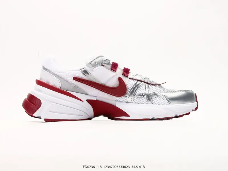 NIKE V2K RUN 复古风潮 耐克 网面透气运动鞋 灰银紧致的 FD0736-118 #17347095734023