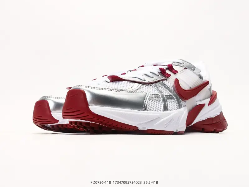 NIKE V2K RUN 复古风潮 耐克 网面透气运动鞋 灰银紧致的 FD0736-118 #17347095734023