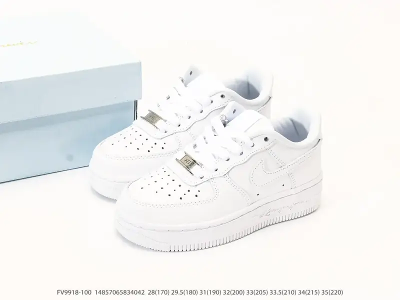 童鞋 Nike Air Force 1’07 耐克 空军一号 低帮百搭休闲运动板鞋 FV9918-100 #14857065834042