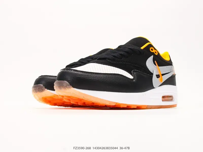 Nike Air Max 1 耐克气垫 缓震 耐磨运动鞋 鞋身材质均选择皮革 织物 麂皮多种材质覆盖 保证质感的前提下 层次感也相当不错带有开窗式 Air Max 气垫的 FZ3590-268 #14304263835044