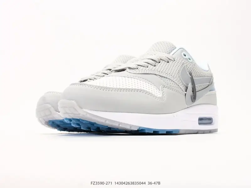 Nike Air Max 1 耐克气垫 缓震 耐磨运动鞋 鞋身材质均选择皮革 织物 麂皮多种材质覆盖 保证质感的前提下 层次感也相当不错带有开窗式 Air Max 气垫的 FZ3590-271 #14304263835044