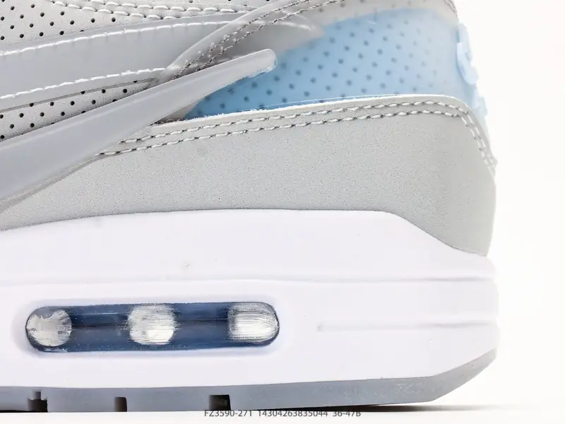 Nike Air Max 1 耐克气垫 缓震 耐磨运动鞋 鞋身材质均选择皮革 织物 麂皮多种材质覆盖 保证质感的前提下 层次感也相当不错带有开窗式 Air Max 气垫的 FZ3590-271 #14304263835044