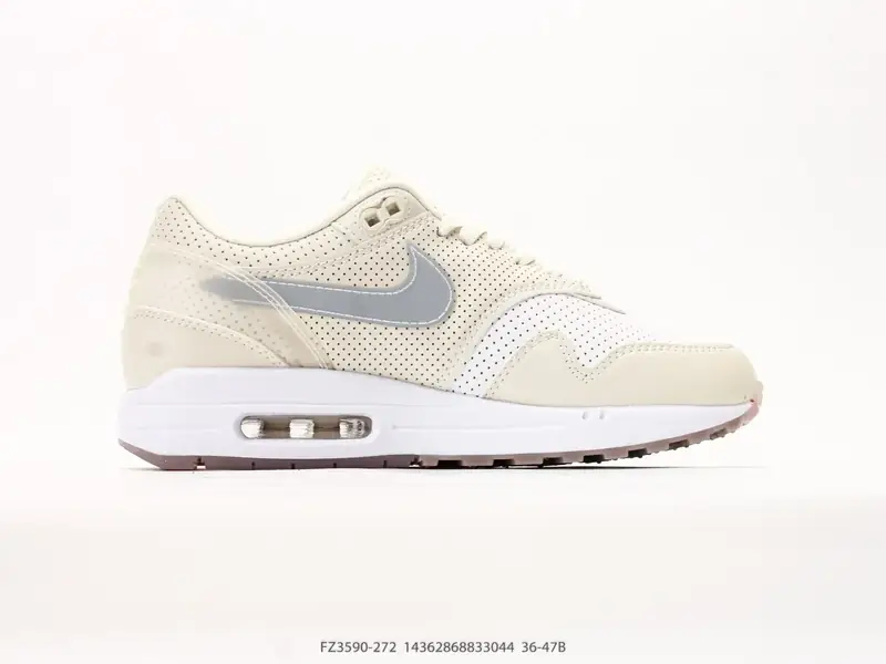 Nike Air Max 1 耐克气垫 缓震 耐磨运动鞋 鞋身材质均选择皮革 织物 麂皮多种材质覆盖 保证质感的前提下 层次感也相当不错带有开窗式 Air Max 气垫的 FZ3590-272 #14362868833044