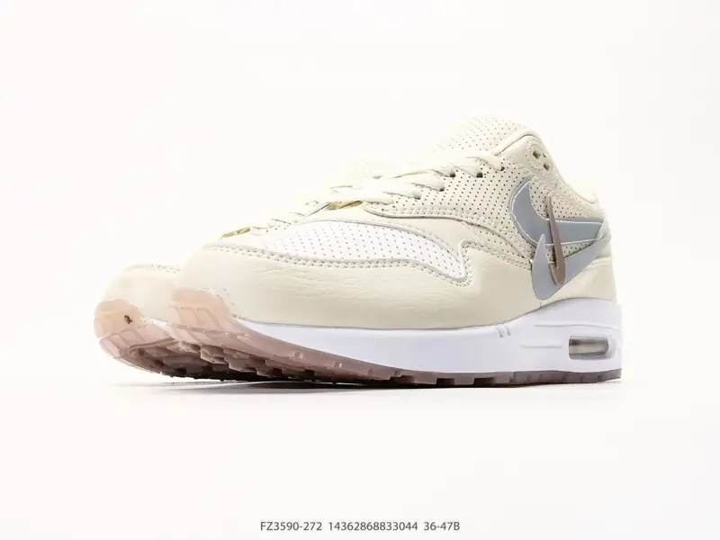 Nike Air Max 1 耐克气垫 缓震 耐磨运动鞋 鞋身材质均选择皮革 织物 麂皮多种材质覆盖 保证质感的前提下 层次感也相当不错带有开窗式 Air Max 气垫的 FZ3590-272 #14362868833044