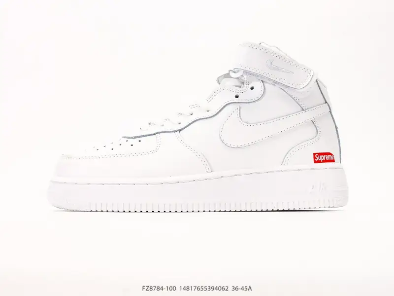 耐克 Nike Air Force 1 ‘07 HIGH 空军一号 AF1 高帮魔术贴百搭休闲厚底增高运动板鞋时尚男女鞋，柔软、弹性十足的缓震性能和出色的 FZ8784-100 #14817655394062
