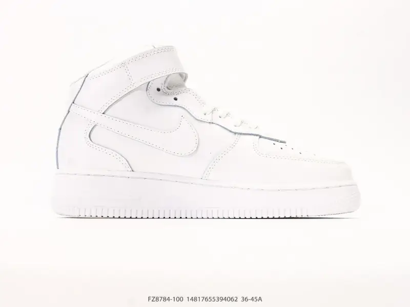 耐克 Nike Air Force 1 ‘07 HIGH 空军一号 AF1 高帮魔术贴百搭休闲厚底增高运动板鞋时尚男女鞋，柔软、弹性十足的缓震性能和出色的 FZ8784-100 #14817655394062