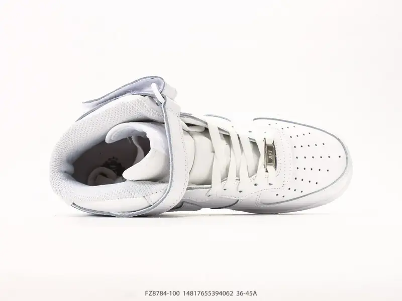 耐克 Nike Air Force 1 ‘07 HIGH 空军一号 AF1 高帮魔术贴百搭休闲厚底增高运动板鞋时尚男女鞋，柔软、弹性十足的缓震性能和出色的 FZ8784-100 #14817655394062