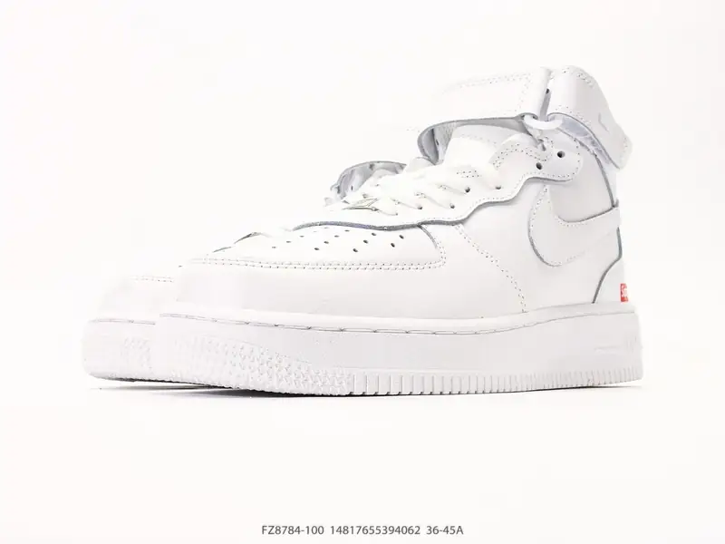 耐克 Nike Air Force 1 ‘07 HIGH 空军一号 AF1 高帮魔术贴百搭休闲厚底增高运动板鞋时尚男女鞋，柔软、弹性十足的缓震性能和出色的 FZ8784-100 #14817655394062