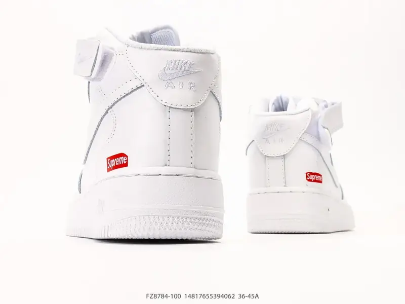 耐克 Nike Air Force 1 ‘07 HIGH 空军一号 AF1 高帮魔术贴百搭休闲厚底增高运动板鞋时尚男女鞋，柔软、弹性十足的缓震性能和出色的 FZ8784-100 #14817655394062