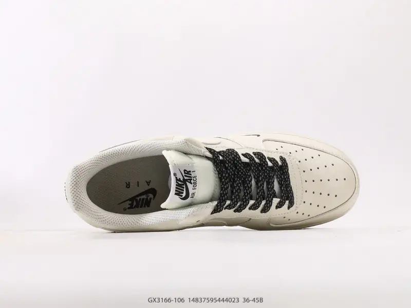耐克Nike Air Force 1 Low 空军一号低帮百搭休闲运动板鞋 柔软、弹性十足的缓震性能和出色的 GX3166-106 #14837595444023