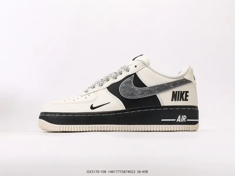 耐克Nike Air Force 1 Low 空军一号低帮百搭休闲运动板鞋 柔软、弹性十足的缓震性能和出色的 GX3170-108 #14817775874023