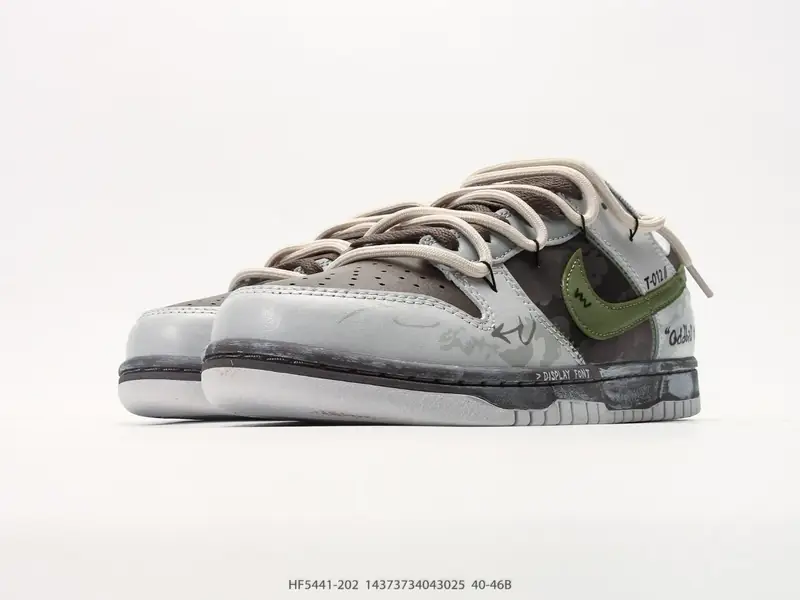 Nike Dunk Low Retro ‘DIY高端定制’耐克 低帮休闲运动板鞋 原装头层材料 用料绝不含糊 独家版型蒸餾加工帶來的是更好的视觉和脚感体验 清洁度 电绣 HF5441-202 #14373734043025