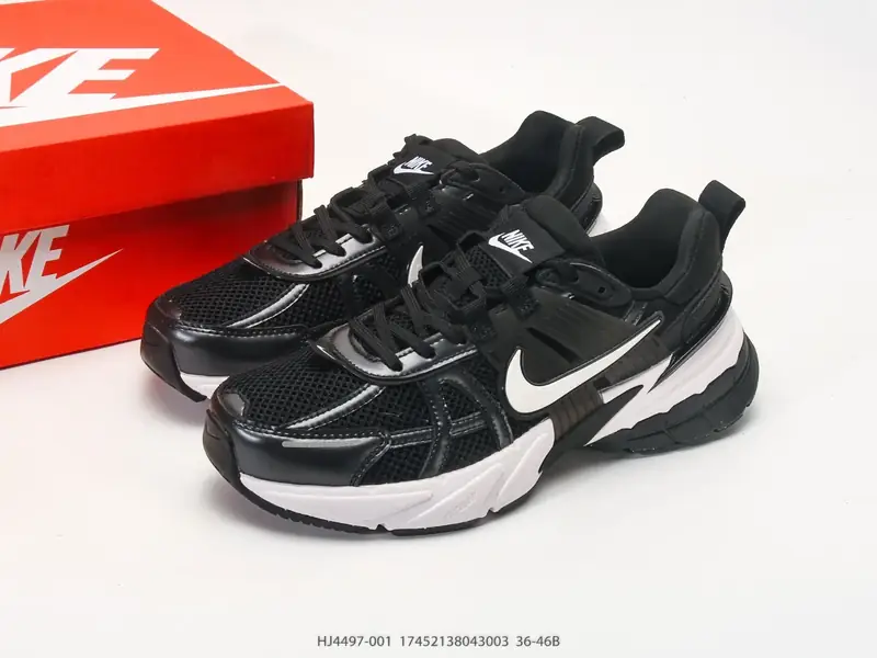NIKE V2K RUN 复古风潮 耐克 网面透气运动鞋 灰银紧致的 HJ4497-001 #17452138043003