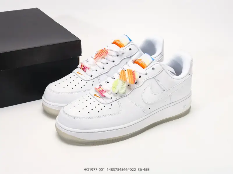 耐克 Nike Air Force 1‘07 空军一号含气垫 低帮百搭厚底增高休闲运动板鞋 HQ1977-001 #14837545664022