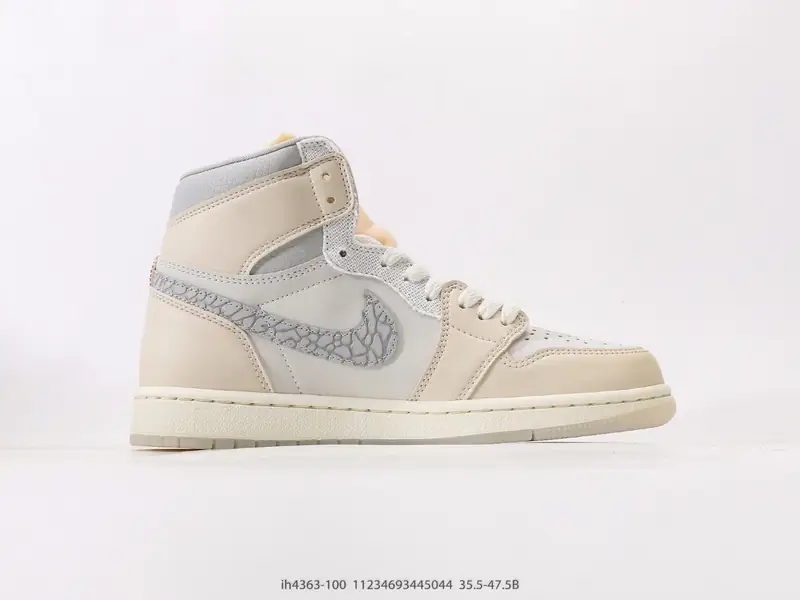 乔丹Air Jordan 1 High OG AJ1 乔1象牙白 高帮篮球鞋#鞋身以高帮造型呈现，鞋身以白米白色拼接呈现，颜值十分清爽 IH4363-100 #11234693445044