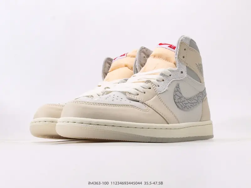 乔丹Air Jordan 1 High OG AJ1 乔1象牙白 高帮篮球鞋#鞋身以高帮造型呈现，鞋身以白米白色拼接呈现，颜值十分清爽 IH4363-100 #11234693445044