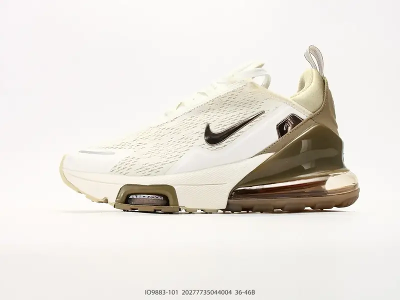 Nike Air Max 270 Premium 耐克 运动缓震 大气垫休闲跑步鞋 时尚舒适的穿着感受和出众格调 鞋款 IO9883-101 #20277735044004