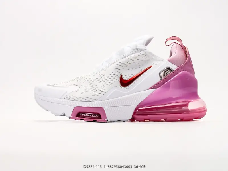 Nike Air Max 270 Flyknit 耐克 运动缓震 大气垫休闲跑步鞋 时尚舒适的穿着感受和出众格调 鞋款 IO9884-113 #14882938043003