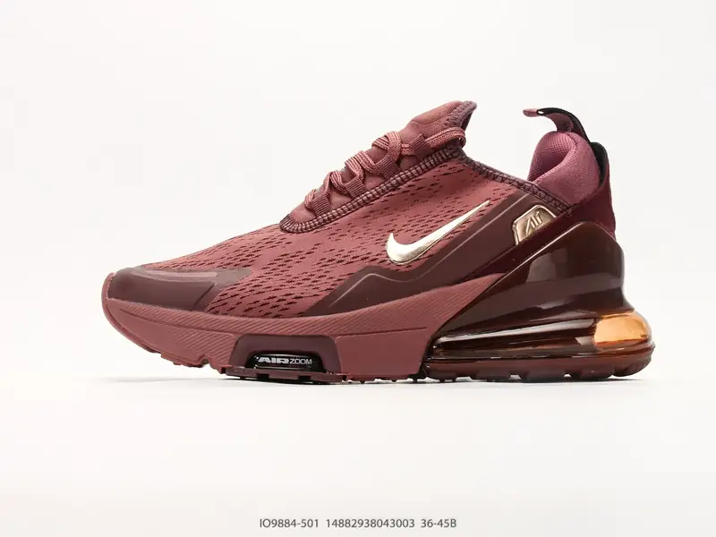 Nike Air Max 270 Flyknit 耐克 运动缓震 大气垫休闲跑步鞋 时尚舒适的穿着感受和出众格调 鞋款 IO9884-501 #14882938043003