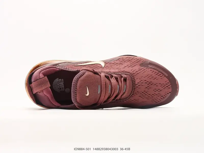 Nike Air Max 270 Flyknit 耐克 运动缓震 大气垫休闲跑步鞋 时尚舒适的穿着感受和出众格调 鞋款 IO9884-501 #14882938043003
