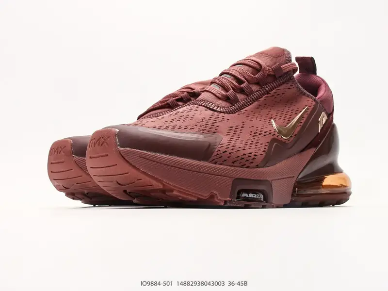Nike Air Max 270 Flyknit 耐克 运动缓震 大气垫休闲跑步鞋 时尚舒适的穿着感受和出众格调 鞋款 IO9884-501 #14882938043003