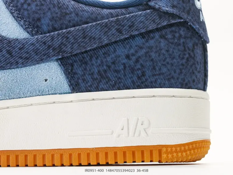 耐克Nike AIR FORCE 1’07 LV8 "牛仔翻毛皮拼接"空军一号低帮百搭休闲运动板鞋 IR0951-400 #14847055394023