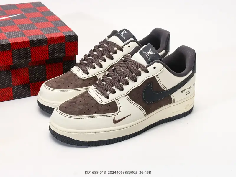 14小时前 耐克 Nike Air Force 1 low“路易威登联名款” 空军一号含气垫 低帮百搭厚底增高休闲运动板鞋 KD1688-013 #20244063835005