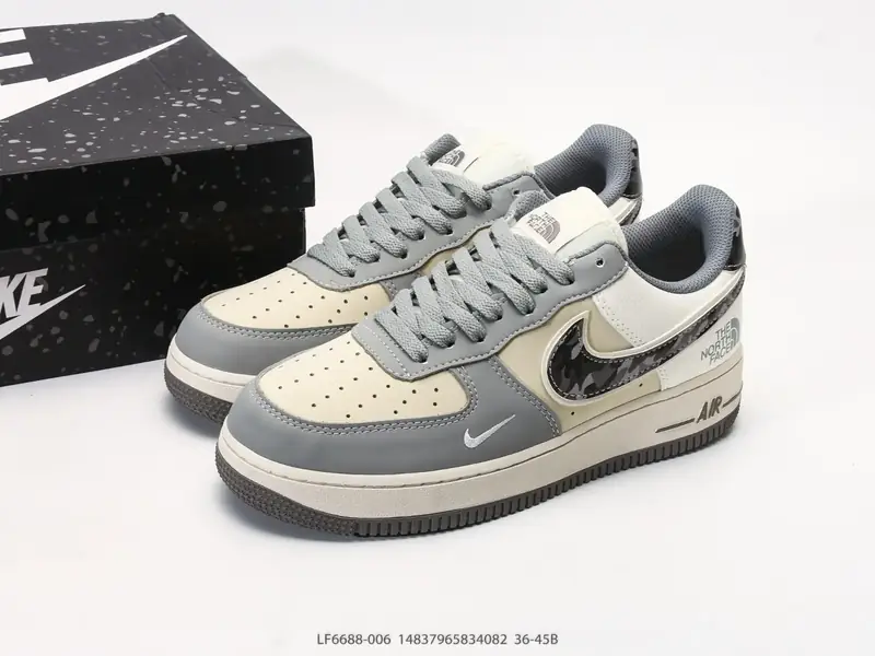 耐克 Nike Air Force 1 '07 " 北面联名 " 空军一号含气垫 低帮百搭厚底增高休闲运动板鞋 LF6688-006 #14837965834082