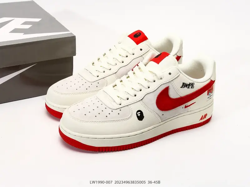 耐克 Nike Air Force 1 low " BapeSta 猿人头联名" 空军一号含气垫 低帮百搭厚底增高休闲运动板鞋 LW1990-007 #20234963835005