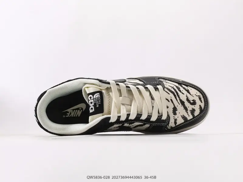耐克Nike SB Dunk Low 北面联名 雪山米白黑 高端定制 低帮休闲板鞋 QW5836-028 #20273694443065
