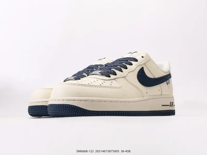 耐克Nike Air Force 1 Low 空军一号低帮百搭休闲运动板鞋 柔软、弹性十足的缓震性能和出色的 SM6668-122 #20214673875005