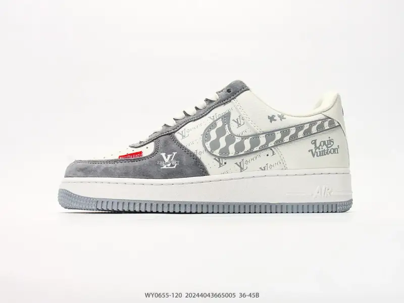 耐克 Nike Air Force 1 '07 LOW "路易威登联名款" 空军一号含气垫 低帮百搭厚底增高休闲运动板鞋 WY0655-120 #20244043665005