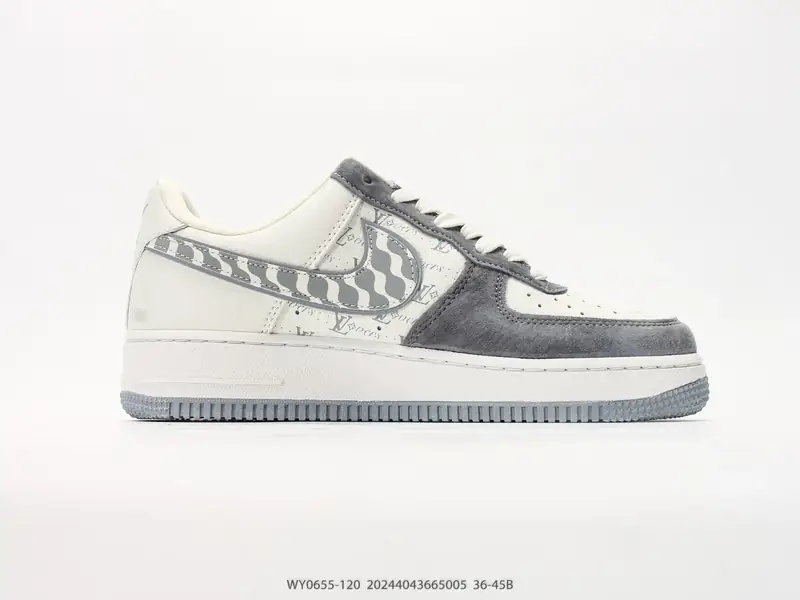 耐克 Nike Air Force 1 '07 LOW "路易威登联名款" 空军一号含气垫 低帮百搭厚底增高休闲运动板鞋 WY0655-120 #20244043665005