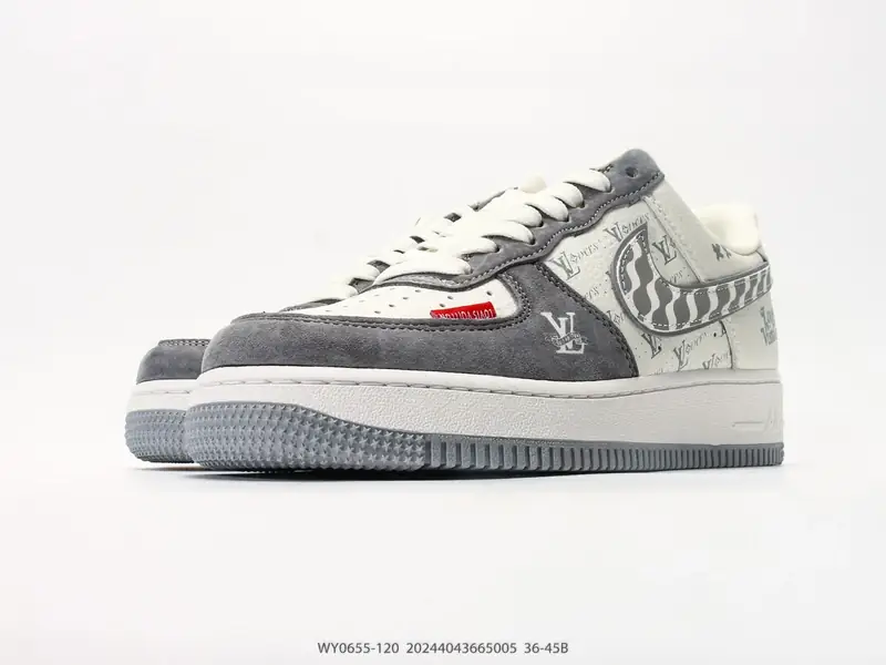耐克 Nike Air Force 1 '07 LOW "路易威登联名款" 空军一号含气垫 低帮百搭厚底增高休闲运动板鞋 WY0655-120 #20244043665005