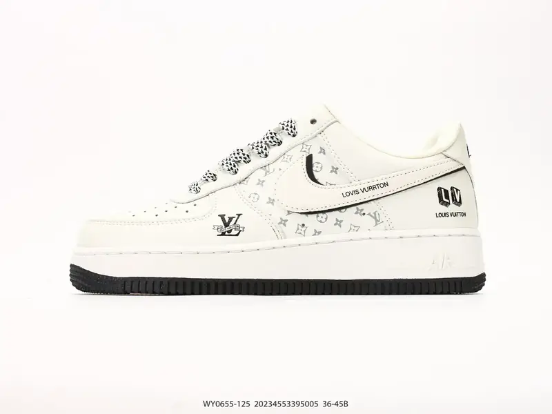 耐克 Nike Air Force 1 '07 LX "路易威登联名款" 空军一号含气垫 低帮百搭厚底增高休闲运动板鞋 WY0655-125 #20234553395005