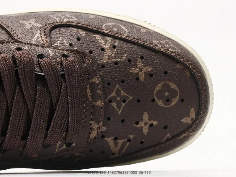 #加绒 耐克 Nike Air Force 1 "路易威登联名加绒" 空军一号含气垫 低帮百搭厚底增高休闲运动板鞋 XL1979-136 #14837965834003