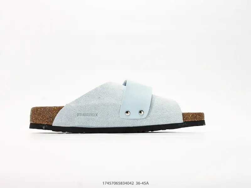 勃肯Birkenstock Kyoto 牛皮绒面革单扣 EVA 防臭一字拖鞋 1031644 #17457065834042
