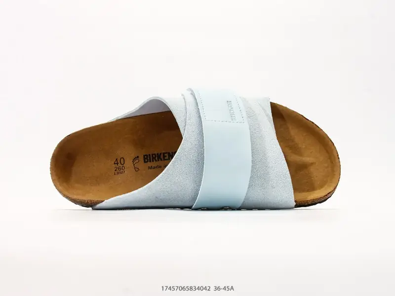 勃肯Birkenstock Kyoto 牛皮绒面革单扣 EVA 防臭一字拖鞋 1031644 #17457065834042